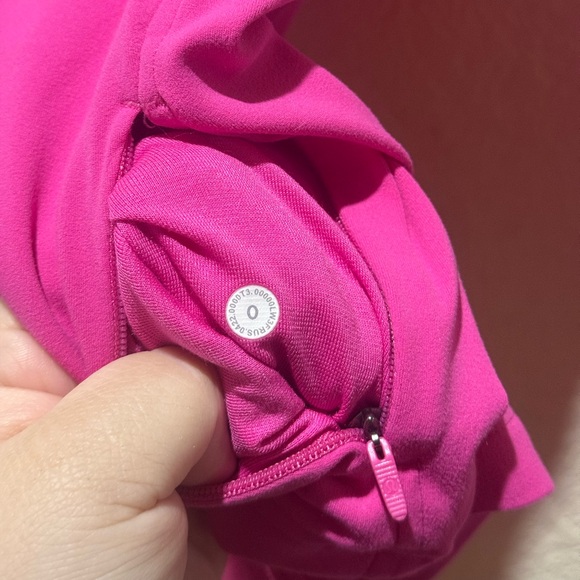 Lululemon Nulu Cropped Define Jacket Sonic Pink Zip Up with Pockets Size 0 - Picture 5 of 7